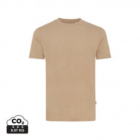 Iqoniq Manuel gerecycled katoen t-shirt ongeverfd-Ongeverfd bruin