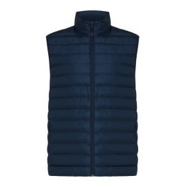 Iqoniq Meru heren gerecycled polyester bodywarmer-Donkerblauw