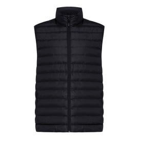 Iqoniq Meru heren gerecycled polyester bodywarmer-Zwart