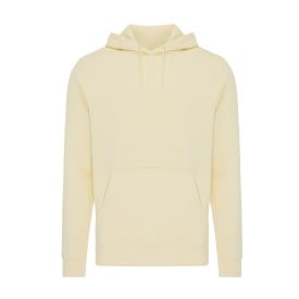 Iqoniq Rila lichtgewicht gerecycled katoen hoodie-Cream yellow