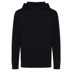 Iqoniq Rila lichtgewicht gerecycled katoen hoodie-Zwart