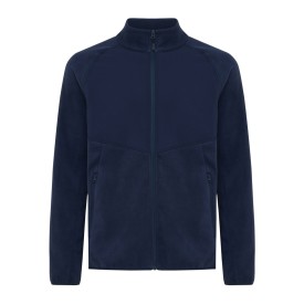 Iqoniq Talung gerecycled polyester fleece jas met rits-Donkerblauw
