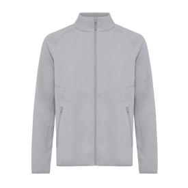 Iqoniq Talung gerecycled polyester fleece jas met rits-Storm grey