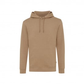 Iqoniq Torres gerecycled katoen hoodie ongeverfd-Heather brown