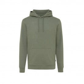 Iqoniq Torres gerecycled katoen hoodie ongeverfd-Heather green