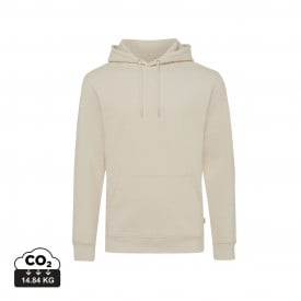 Iqoniq Torres gerecycled katoen hoodie ongeverfd-Natural raw