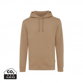 Iqoniq Torres gerecycled katoen hoodie ongeverfd-Ongeverfd bruin