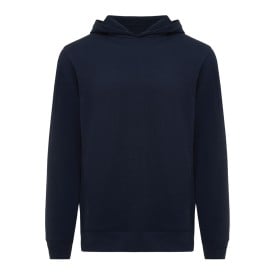 Iqoniq Yengo recycled katoen hoodie met steekzakken-Donkerblauw