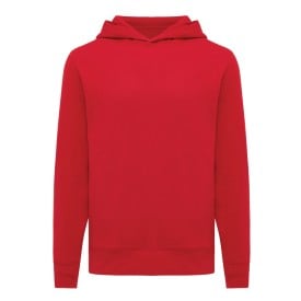 Iqoniq Yengo recycled katoen hoodie met steekzakken-Rood