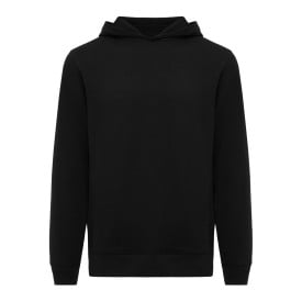 Iqoniq Yengo recycled katoen hoodie met steekzakken-Zwart
