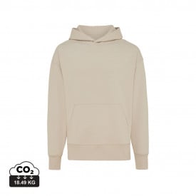 Iqoniq Yoho gerecycled katoen relaxed hoodie-Desert