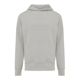 Iqoniq Yoho gerecycled katoen relaxed hoodie-Heather grey