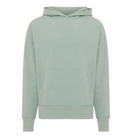 Iqoniq Yoho gerecycled katoen relaxed hoodie-Iceberg green