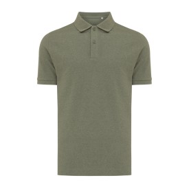 Iqoniq Yosemite gerecycled katoen pique polo-Heather green
