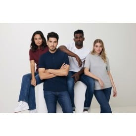 Iqoniq Yesemite polo - unisex - gerecycled katoen - 220 g/m2