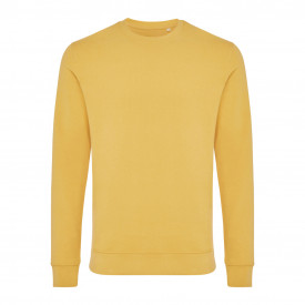 Iqoniq Zion gerecycled katoen sweater-Ochre yellow