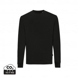 Iqoniq Zion gerecycled katoen sweater-Zwart