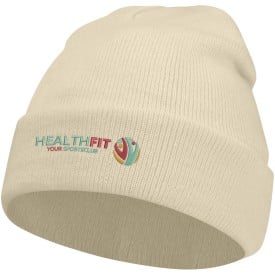 Irwin beanie - acryl - met omslag-Sandstone