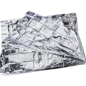 Isolatie deken 130x120 cm - aluminium - in polybag