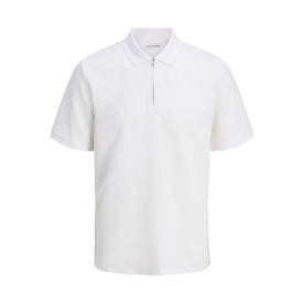 JACK&JONES August Zip Polo-Wit