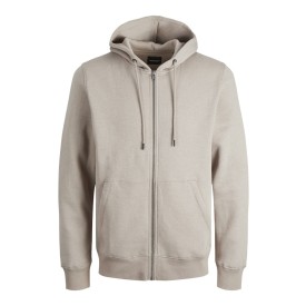 JACK&JONES Brody Sweat Zip Hood-Moonbeam