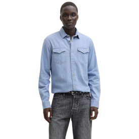 JACK&JONES Danny Shirt denim overhemd - heren/unisex - biologisch katoen - 220 g/m²