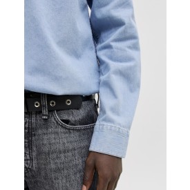 JACK&JONES Danny Shirt denim overhemd - heren/unisex - biologisch katoen - 220 g/m²