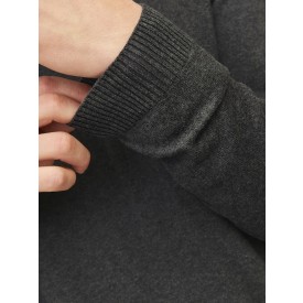 JACK&JONES Knit V-neck pullover - heren/unisex - biologisch katoen - V-hals