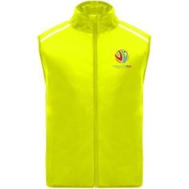 Jannu lichte unisex hardloopbodywarmer-Fluor yellow