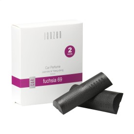Janzen autoparfum Fuchsia 69 - kunststof - set van 2 - in geschenkdoos