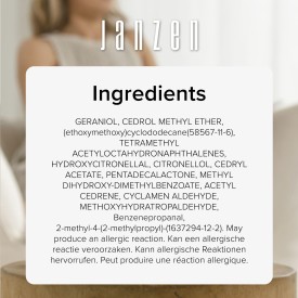 Janzen geurstokjes Gracious 200ml - glas/hout - in geschenkdoos