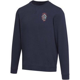 Jasper 280 g/m² unisex OCS gecertificeerde organische gerecyclede trui met ronde hals-Marineblauw