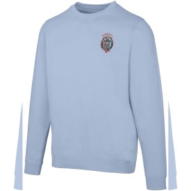 Jasper 280 g/m² unisex OCS gecertificeerde organische gerecyclede trui met ronde hals-Mistblauw