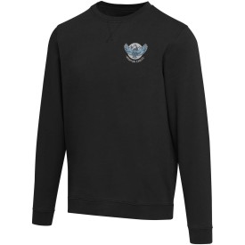 Jasper 280 g/m² unisex OCS gecertificeerde organische gerecyclede trui met ronde hals-Zwart