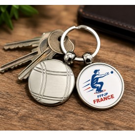 Jeu de boules sleutelhanger-Zilver
