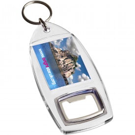 Jibe R1 sleutelhanger - kunststof - 9.7 cm - met flesopener - inzetstuk of foto