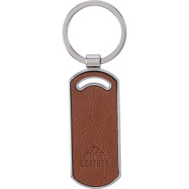 Jill sleutelhanger - gerecycled leer - 6.7 cm - verpakt in kartonnen sleeve