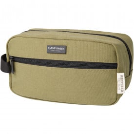 Joey GRS gerecycled canvas reisetui voor accessoires 3,5 l-Olijf groen
