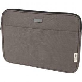 Joey GRS recycled canvas 14" laptop sleeve 2L-Grijs
