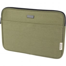 Joey GRS recycled canvas 14" laptop sleeve 2L-Olijf groen