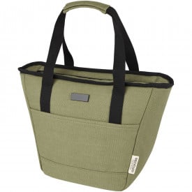 Joey GRS recycled canvas 9 can lunch cooler 6L-Olijf groen