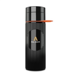 Join The Pipe Atlantis Ring Bottle Black 500 ml-Zwart/oranje