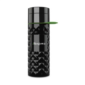 Join The Pipe Nairobi Ring Bottle Black 500ml waterfles-Donkergroen