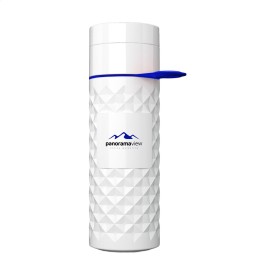 Join The Pipe Nairobi Ring Bottle White 500ml waterfles-Wit/donkerblauw