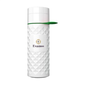 Join The Pipe Nairobi Ring Bottle White 500ml waterfles-Wit/donkergroen