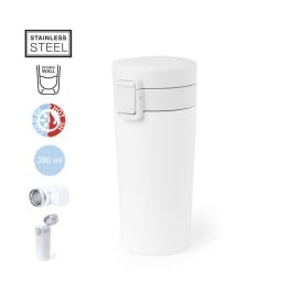 Jorlens thermosbeker 380 ml - RVS - schroefdeksel