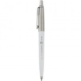 Parker Jotter balpen - gerecycled kunststof en gerecycled RVS - blauwe inkt - geschenkverpakking
