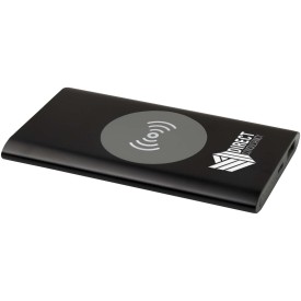Juice type-C draadloze powerbank van 4000 mAh van gerecycled aluminium -Zwart