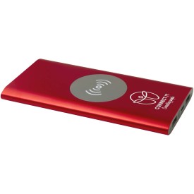 Juice type-C draadloze powerbank van 8000 mAh van gerecycled aluminium-Rood