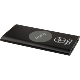 Juice type-C draadloze powerbank van 8000 mAh van gerecycled aluminium-Zwart